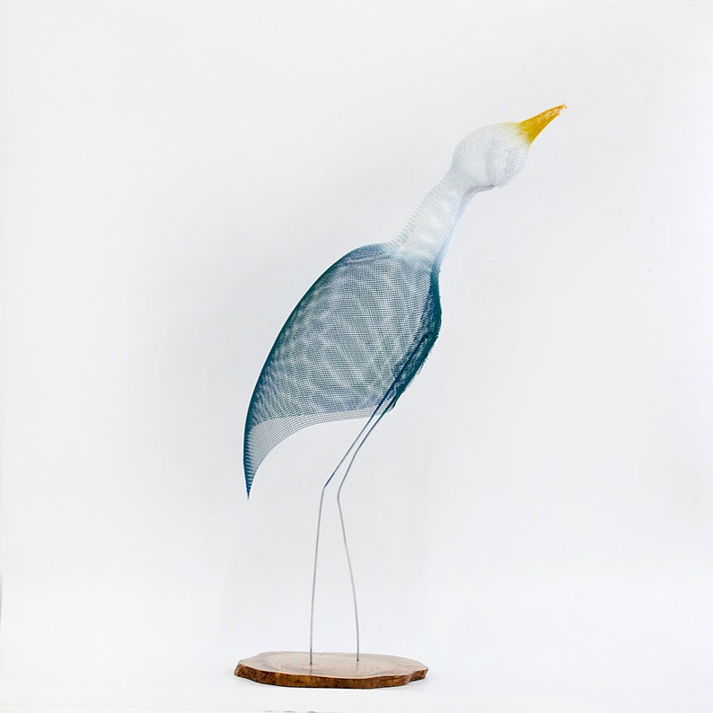 Metal Bird Sculpture Contemporary Metal Art Bird Figurines Etsy