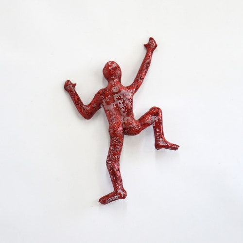 Wall Hanging Climbing Man on Rope Home Decor Metal Etsy Australia