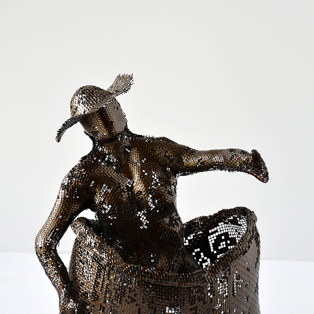 Man Sculpture Wire Mesh Sculpture Metal Sculpture Modern | Etsy