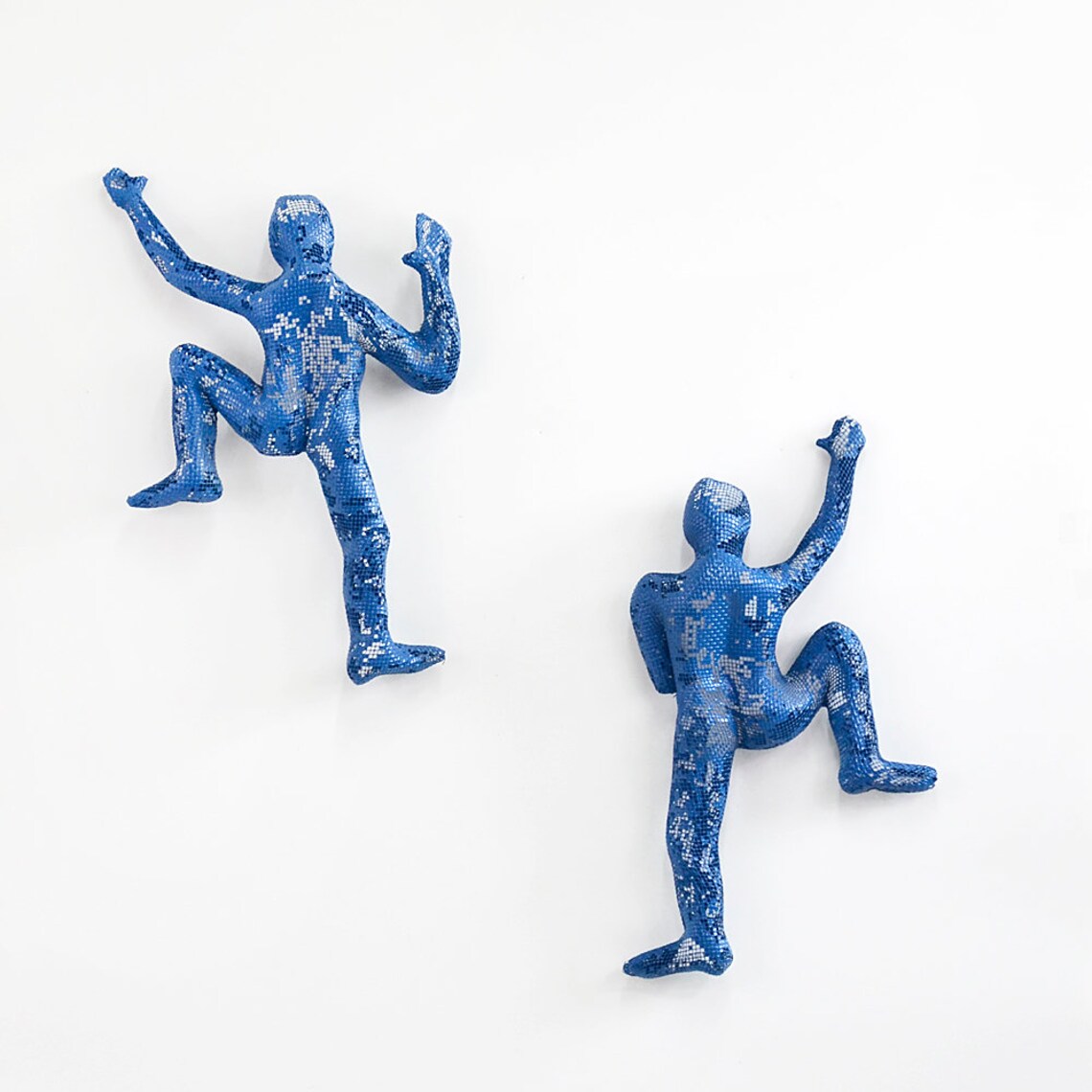 SET of 2 climbing figures wall decor wall hanging Metal Etsy
