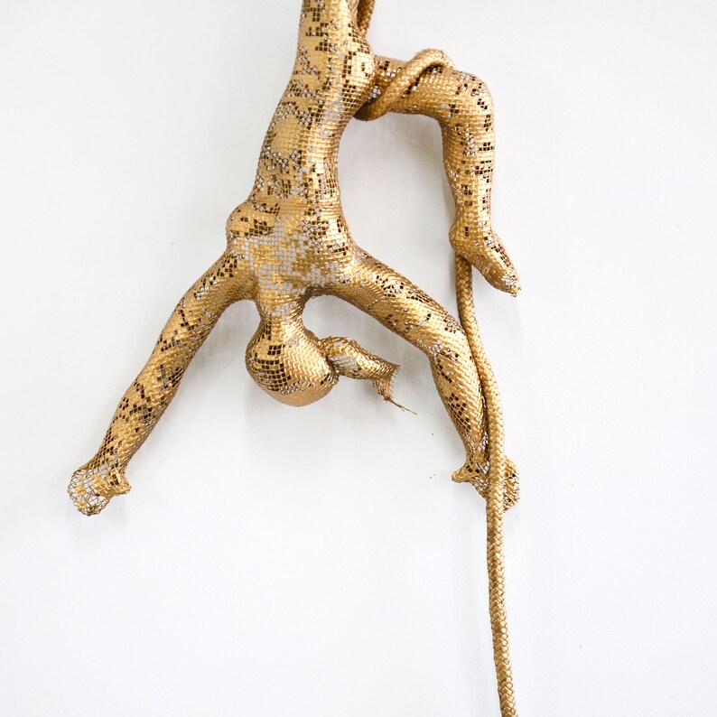 Acrobat Sculpture, Female Sculpture, Wire Mesh Sculpture, Metal ...