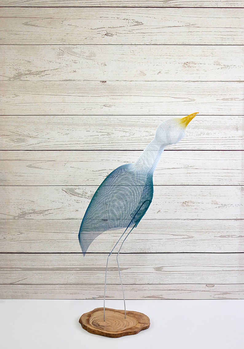 Metal Bird Sculpture Contemporary Metal Art Bird Figurines Etsy