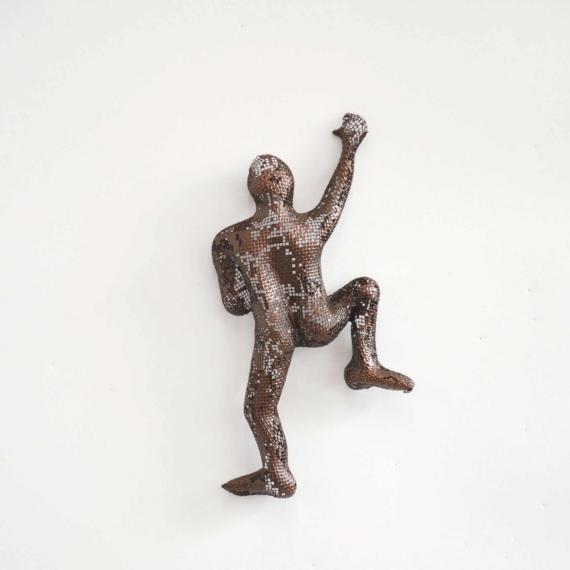 Metal wall art Miniature Climbing man rock climbing art Etsy