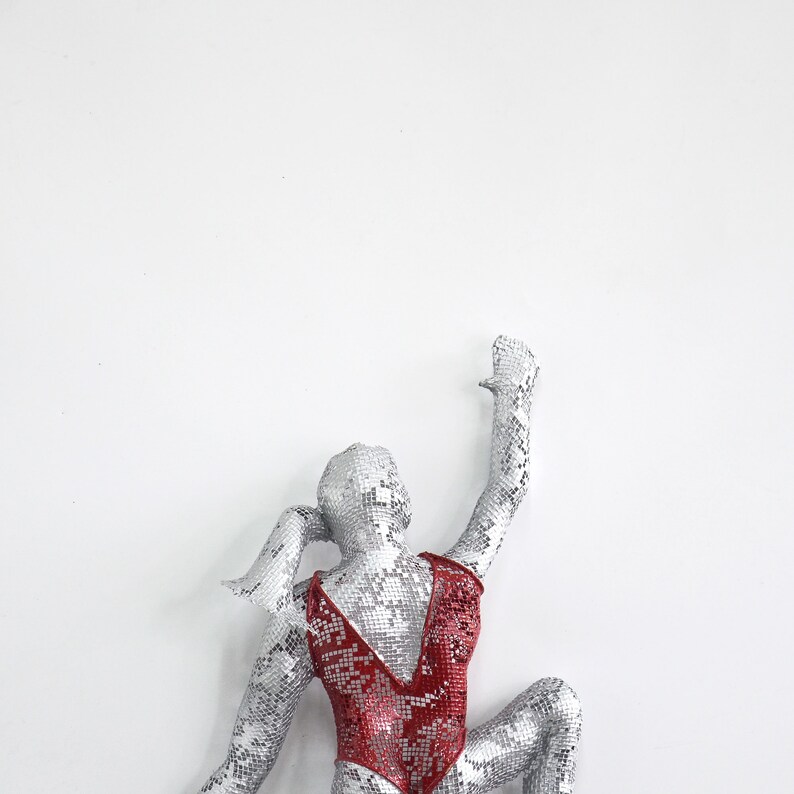Climbing Woman Figure Metal Wall Art Rock Climber Gift Etsy