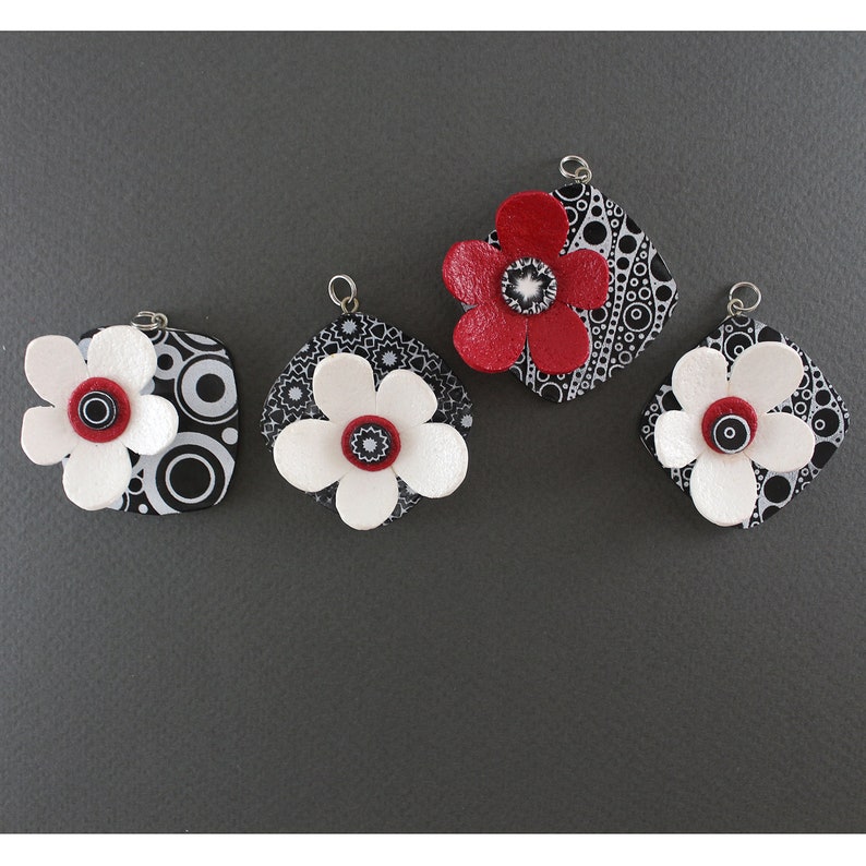 DIY Jewelry Supply Polymer Clay Handmade Pendant Boho Etsy