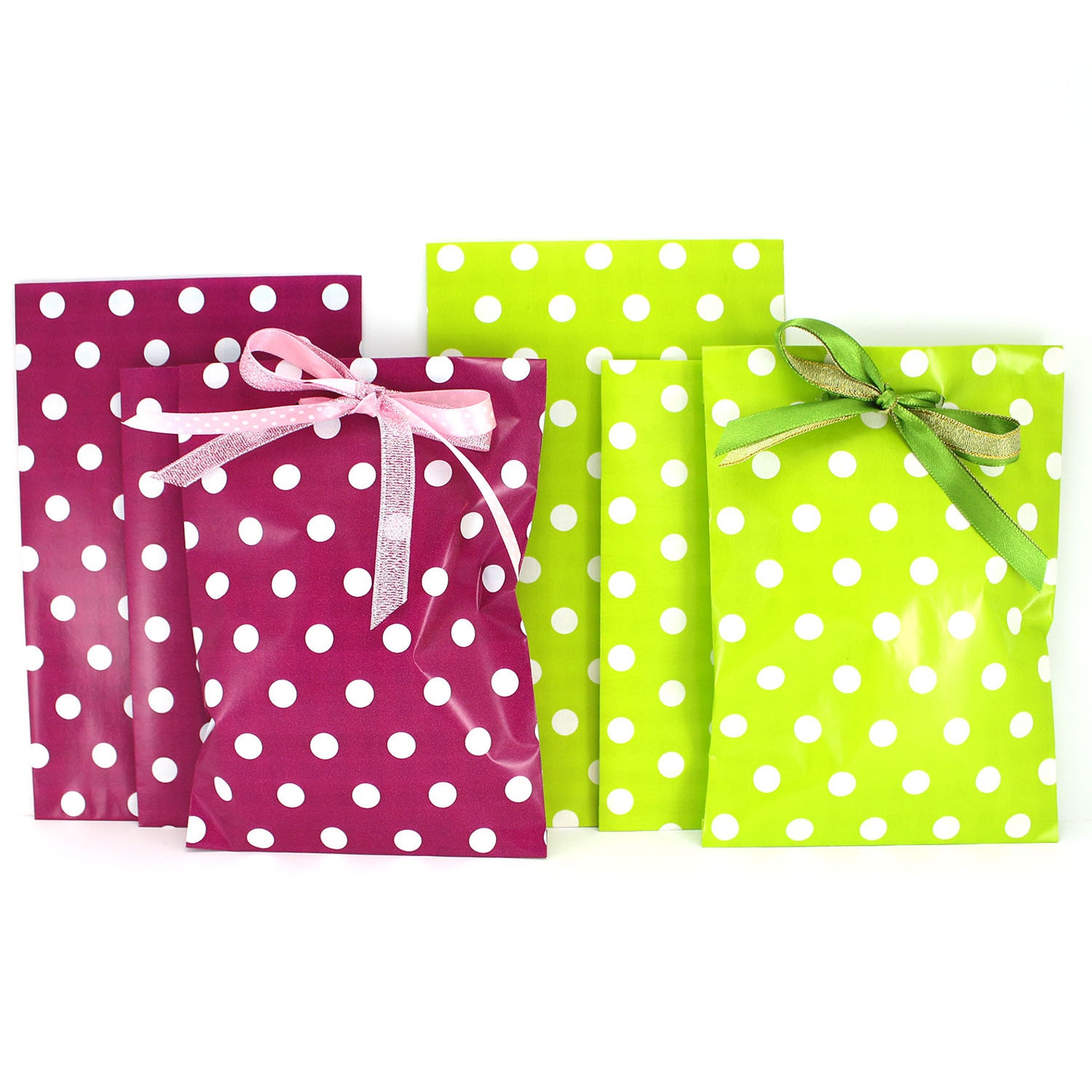 Handmade Party Gift Bags Polka Dots treat bags Wedding favor | Etsy