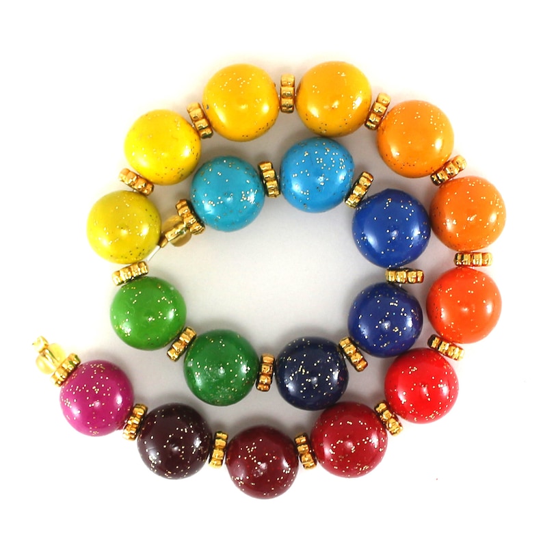 Colorful Elegant Ombre Beads Polymer Clay Beads Unique Etsy