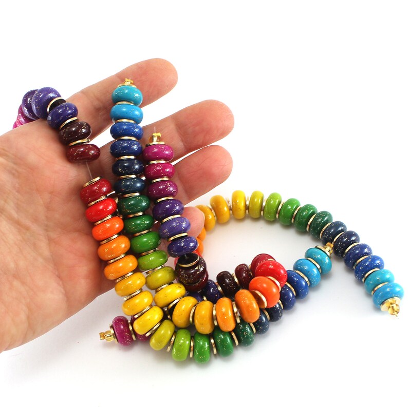 Colorful Elegant Ombre Beads Polymer Clay Beads Unique Etsy