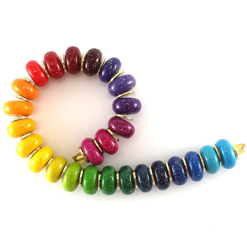 Colorful Elegant Ombre Beads Polymer Clay Beads Unique Etsy