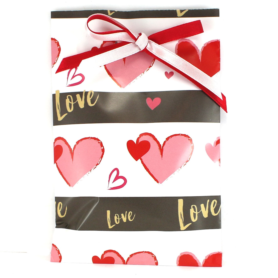 Handmade love heart gift bags Heart treat bags Valentine's | Etsy
