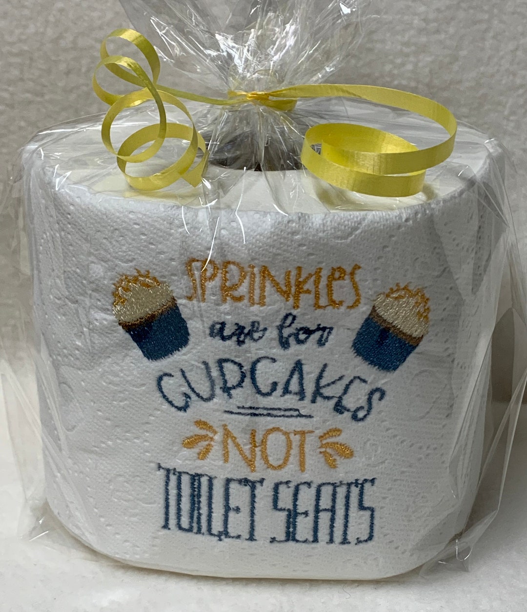 Embroidered Toilet Roll, Funny Toilet Paper Roll, Bathroom Decoration