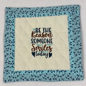 Coffee mug rug, Desk mug rug, Coffee cup coaster, Coffee lover gift idea, Office mug rug, Coffee and snack coaster, Birthday gift idea