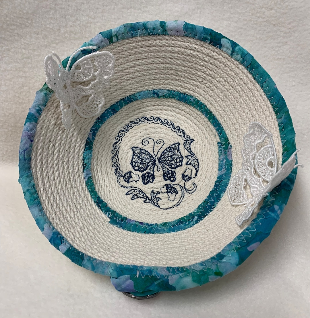 Butterfly Rope Bowl, Butterfly Rope Basket, Clothesline Rope Basket ...