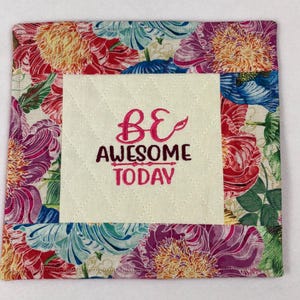 Coffee mug rug, Desk mug rug, Coffee cup coaster, Coffee lover gift idea, Office mug rug, Coffee and snack coaster, Birthday gift idea