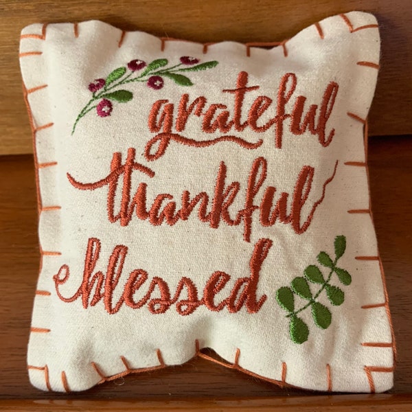 Grateful Pillow Etsy