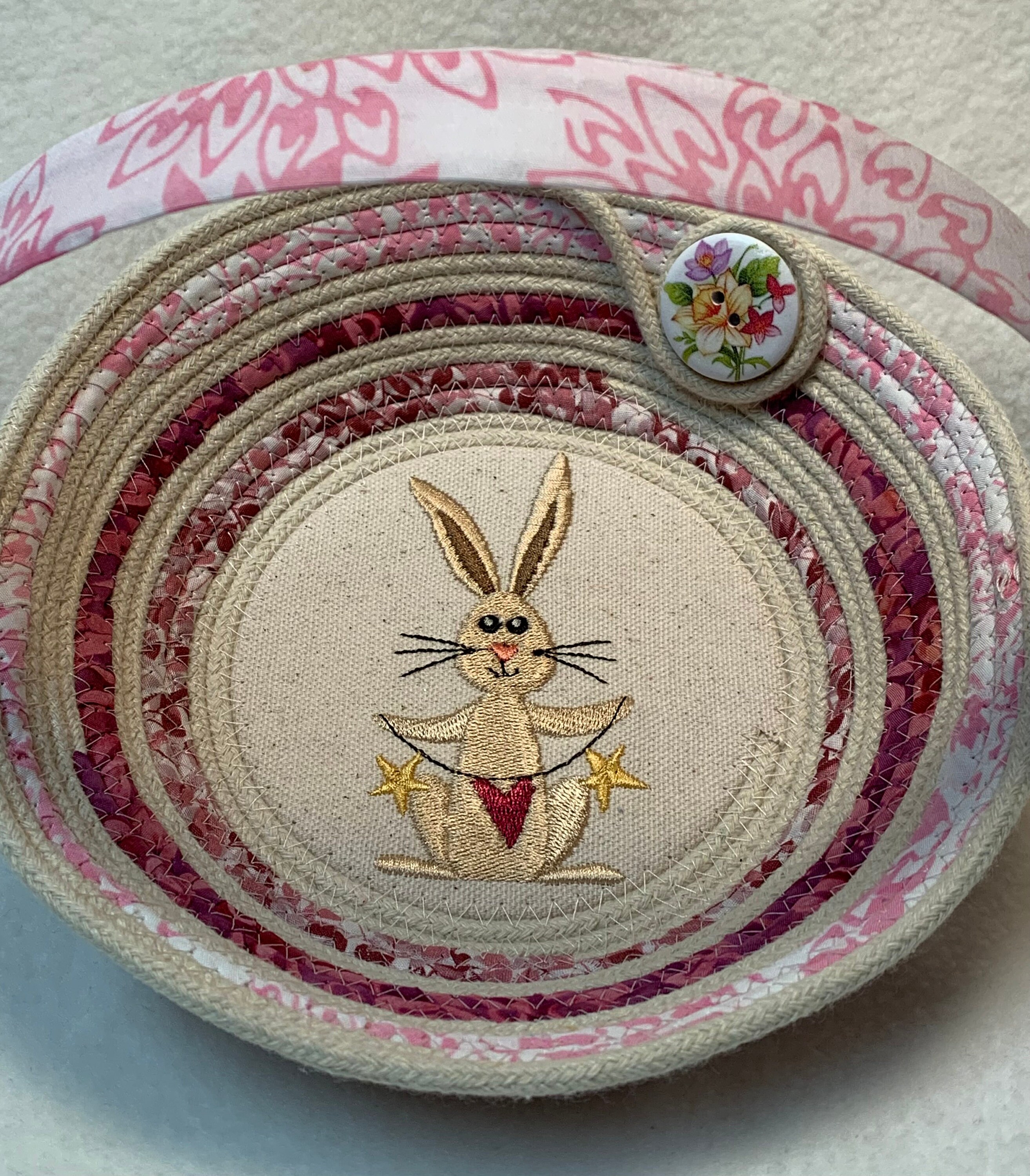Easter Rabbit Rope Bowl, Egg Basket for Easter, Easter Gift, Decoration ...