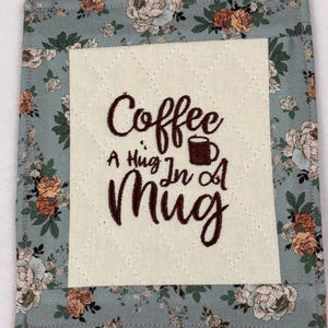 Coffee mug rug, Desk mug rug, Coffee cup coaster, Coffee lover gift idea, Office mug rug, Coffee and snack coaster, Birthday gift idea