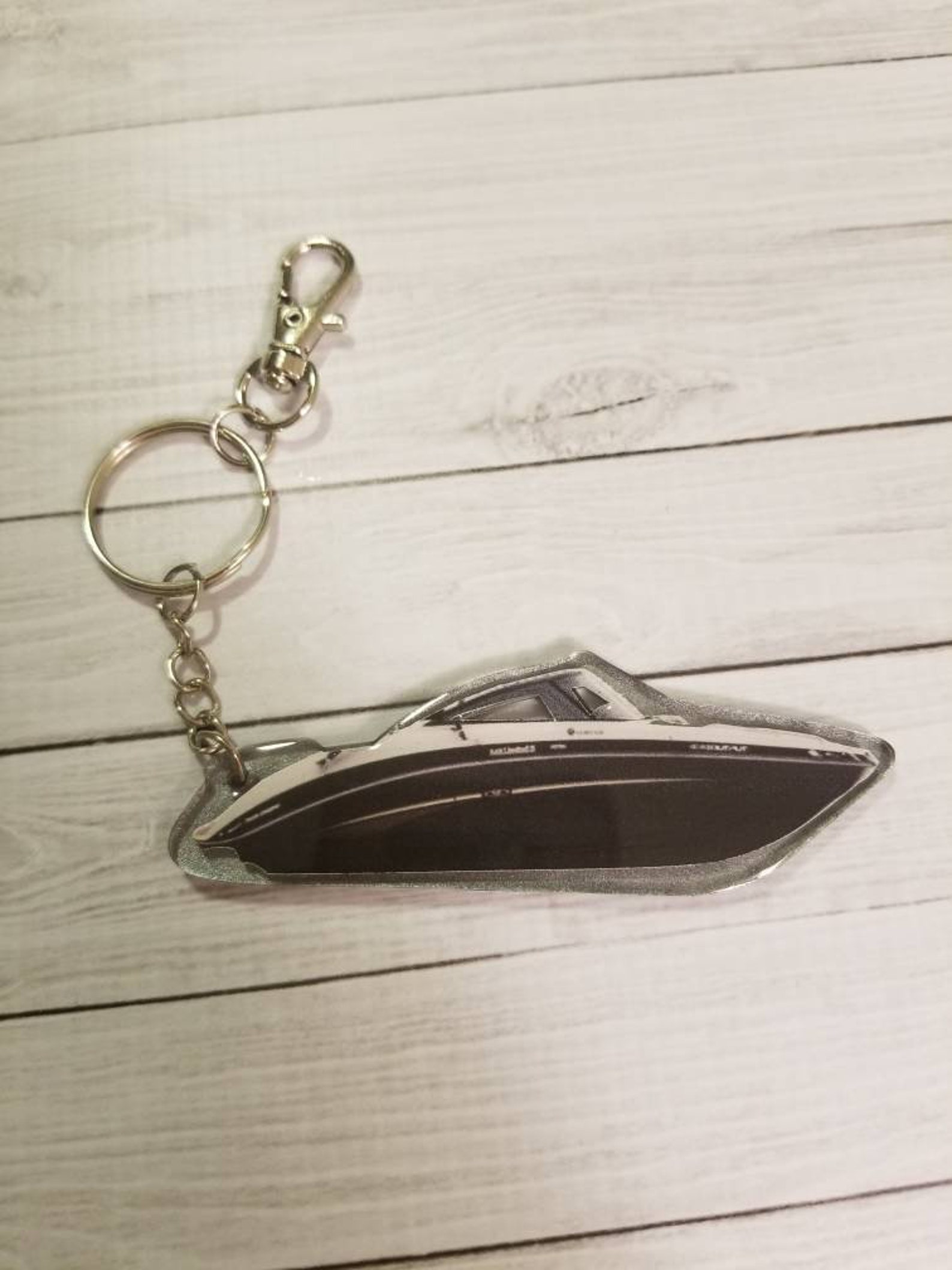 Custom boat keychain/ski boat keychain/yamaha Etsy