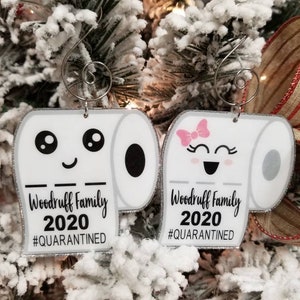 2020 Christmas Ornament/Pandemic/Covid 19/Quarantine Gift/Coronavirus/Keepsake/Funny/Toilet Paper/Memories/Humorous gift/Year to remember