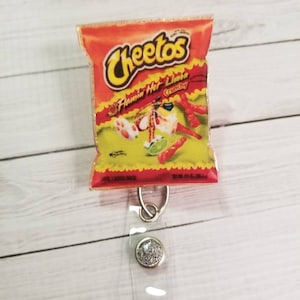 Cheetos inspired Badge Reel/Takis inspired Badge Reel/Nurse Badge Reel/Badge Reel/Nurse gift/Coworker Gift/ID Holder/ Nursing/Retractable