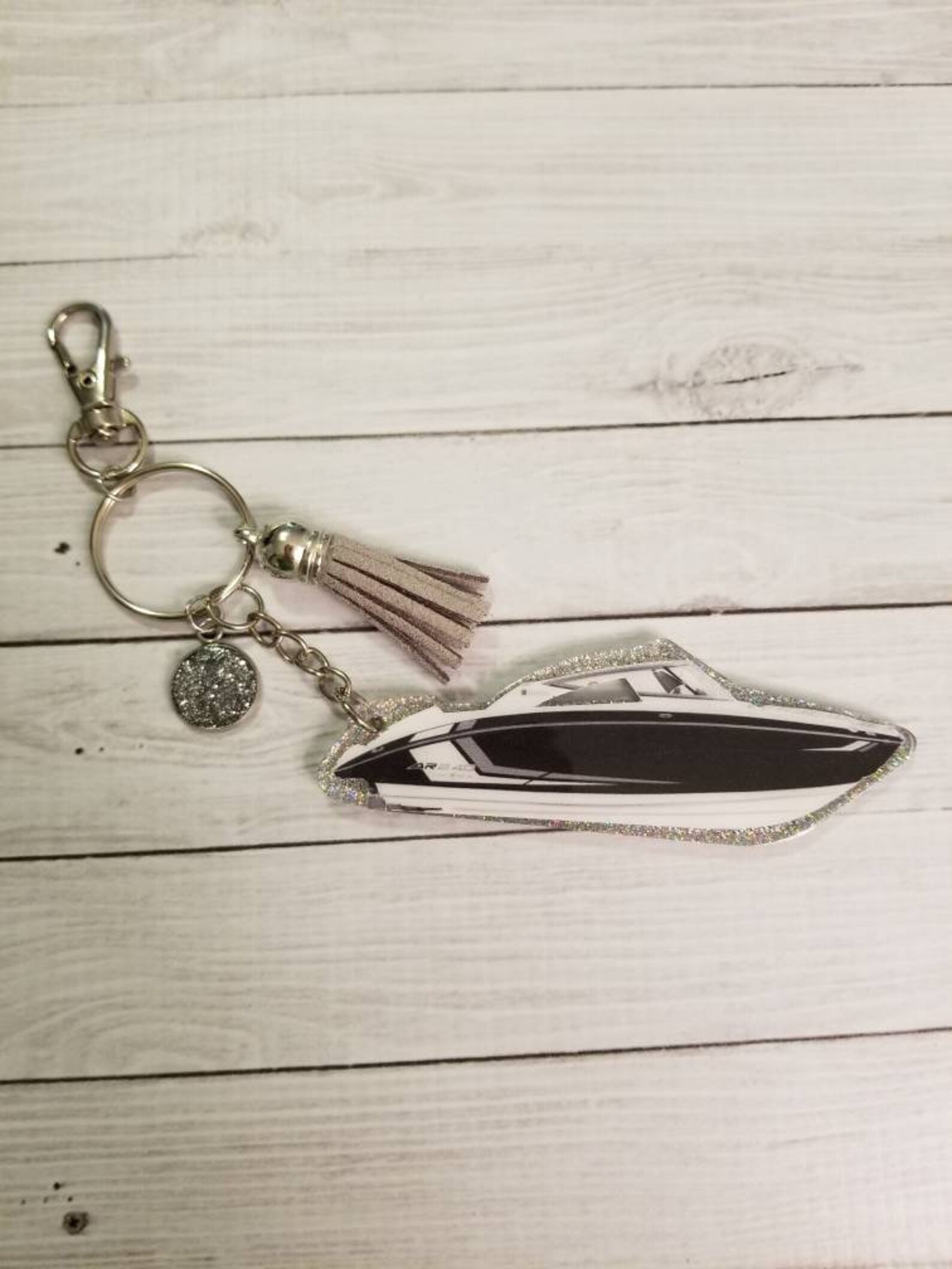 Custom boat keychain/ski boat keychain/yamaha Etsy