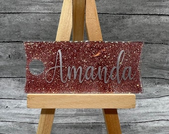 20/30/40oz Stanley Name Plate, Tumbler Tag, Personalized Name Tag for Stanley, Name Plate For Stanley Lids, Gift for Her, Gift for Mom,