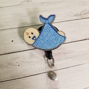 Baby Badge Reel, Wehen und Geburt Badge Reel, Krankenschwester Badge Reel, ID Badge Halter, Retractable Badge Holder, austauschbar, Krankenschwester Geschenk