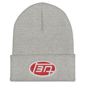 Vintage Toyota Logo TEQ on a Cuffed Beanie