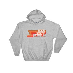 Toyota FJ40 Rusty but Trusty Hooded Sweatshirt  by RjCruisers