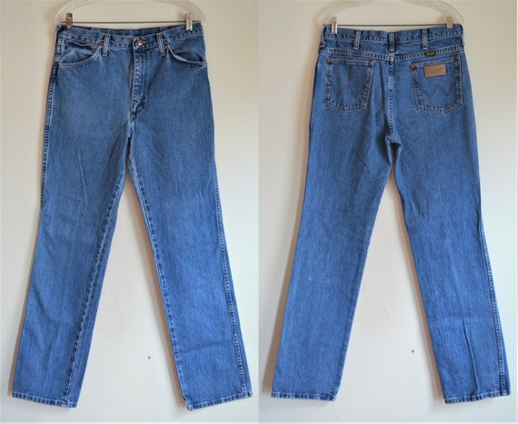 Vintage Wrangler Denim Blue Jeans Straight Leg Wai