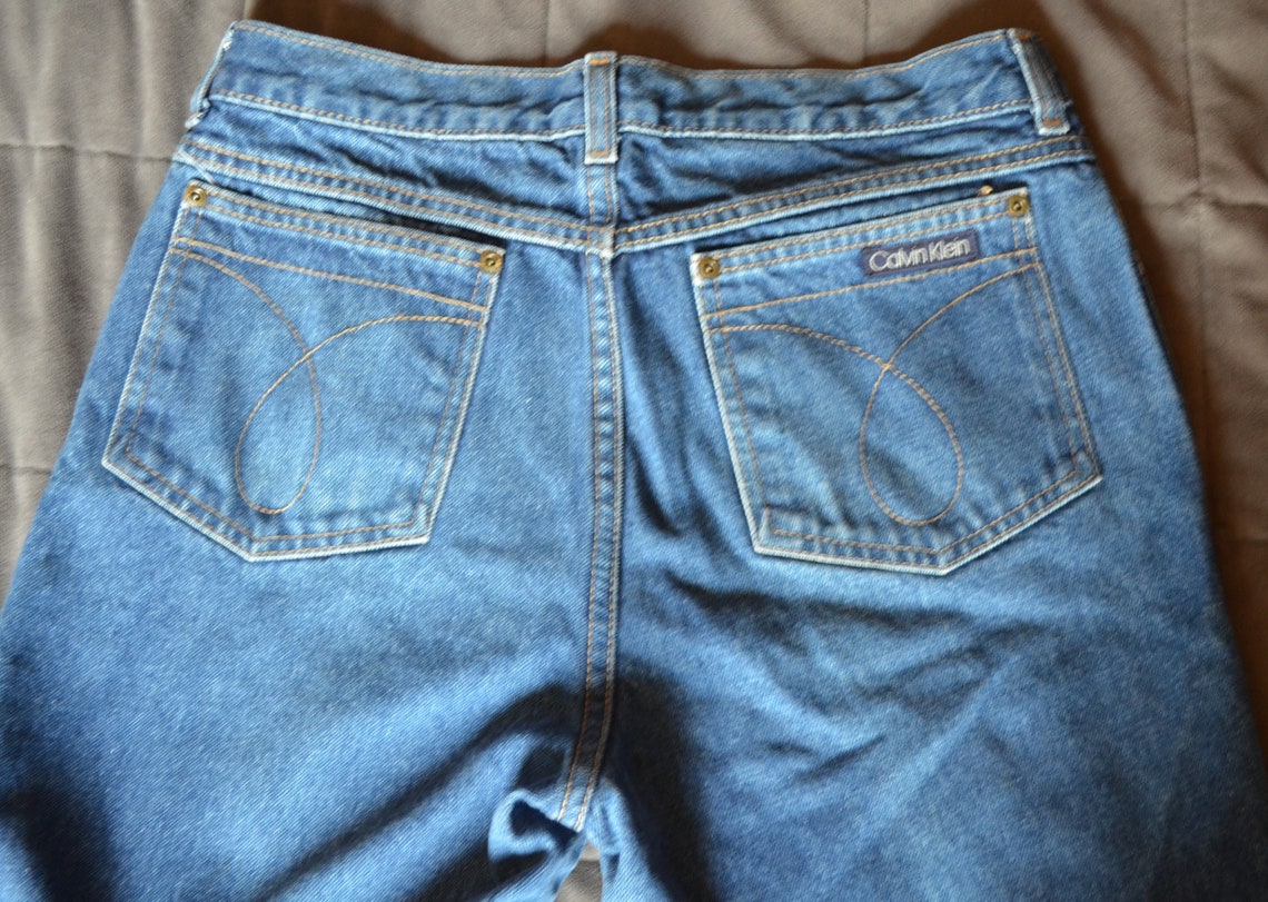 Vintage Calvin Klein Mens Denim Blue Jeans Waist 31 Etsy
