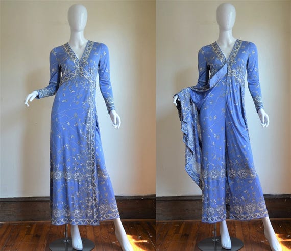 Pucci Silk Vintage Jumpsuit Amazing Purple Print