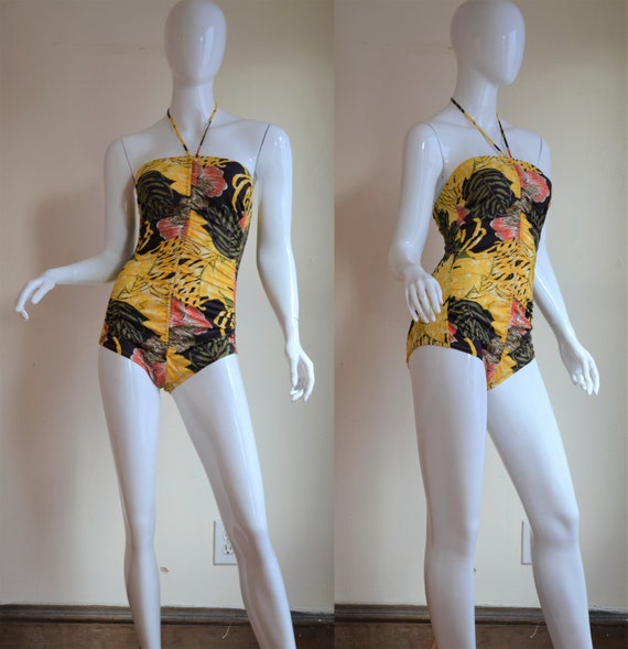 NWT NOS 1970s Sea Fashion of California Ruched Tro