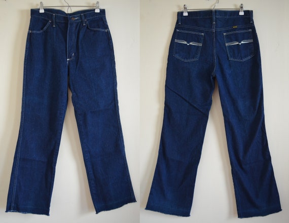 Vintage Maverick Blue Jeans Denim Straight Leg Wai