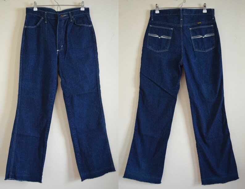 Vintage Maverick Blue Jeans Denim Straight Leg Waist 32 Inseam 30