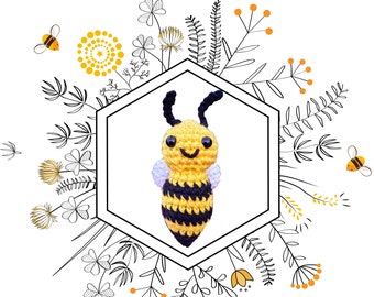 Bitty Bee- Crochet PATTERN PDF ONLY