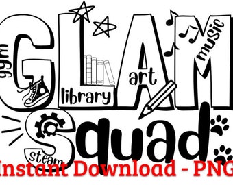 GLAMSquad Specials Teachers TShirt Design BLACK - Instant Download