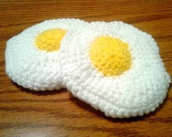 The &quot;Scrambled Special&quot; - Fried Egg Novelty Dog Toy - STUFFING FREE