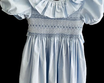 Birthday dress.  Special occasion.  Hand  smocked at the bodice.