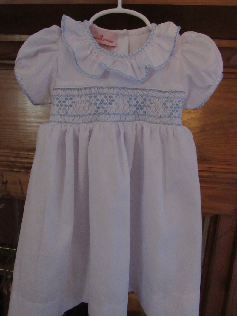 Baby Threads Pink Bows Hand Smocked Printed Bishop Set main image 0