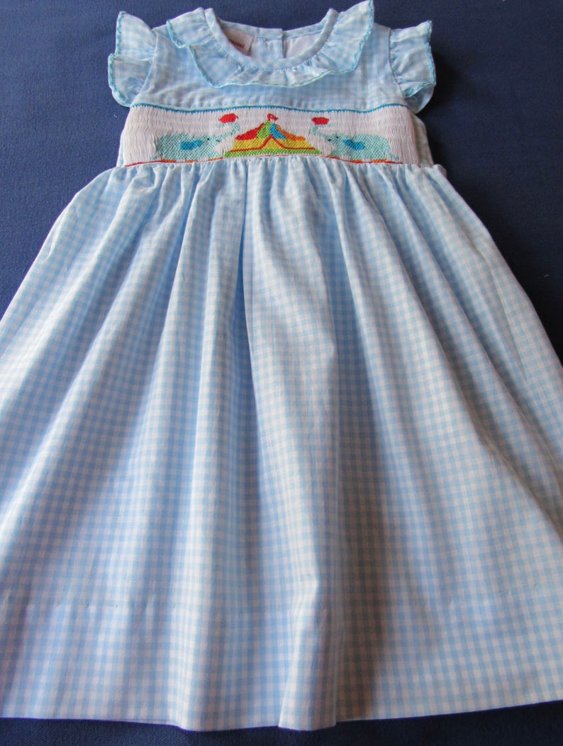 Hand smocked Birthday or summer dress