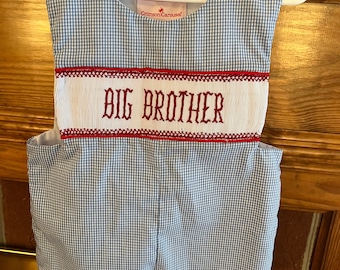 Big Brother Jon Jon.  Hand smocked