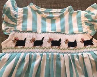 Scottie dogs dress.  Birthday dress.  Summer dress