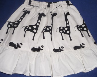 Toddlers Giraffe Skirt with Ruffle