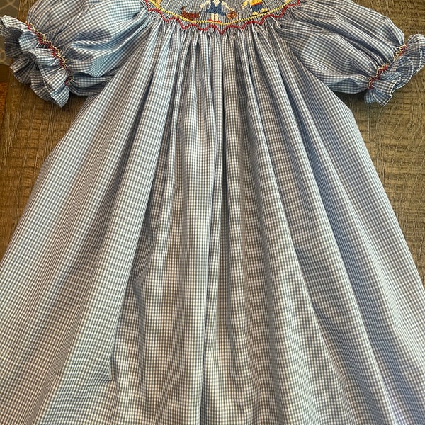 Wizard of Oz Bishop Dress with characters