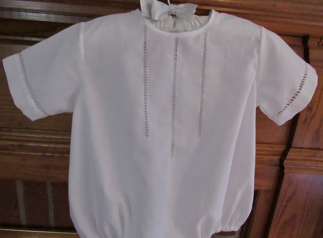 Embroidered Christening/ Baptism Bubble for Baby Boys. Etsy