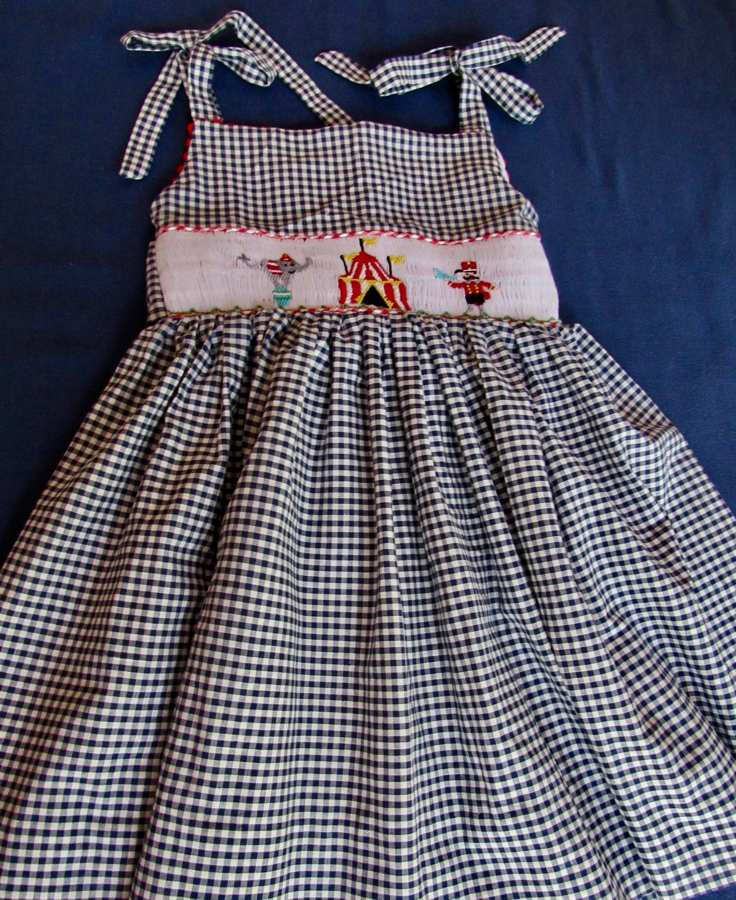 Hand Smocked Birthday Dress With Circus - Etsy