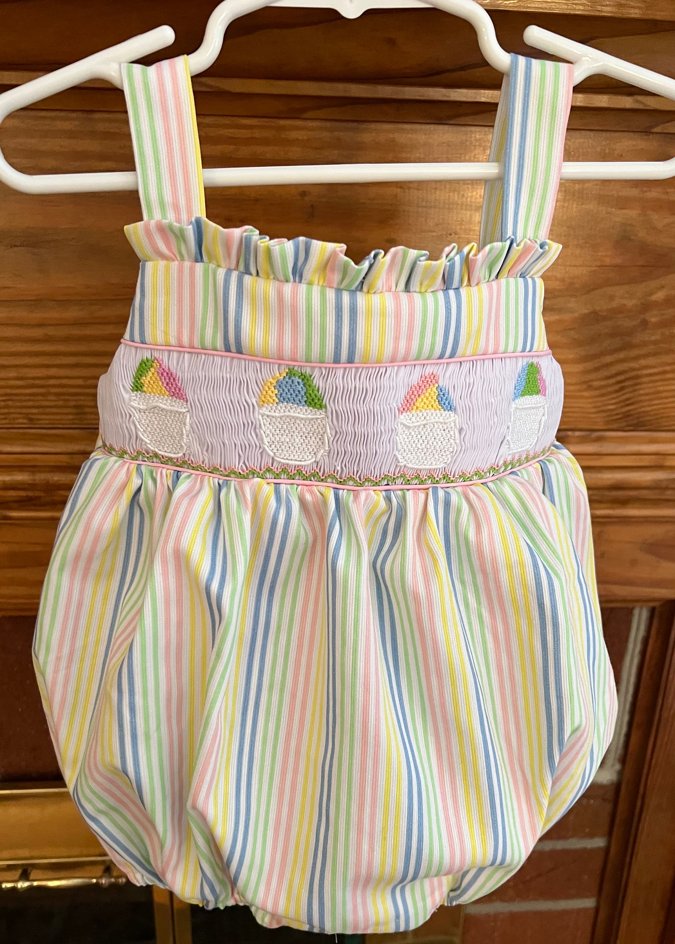 white christmas dresses Ice Cream Smocked Dress 6M