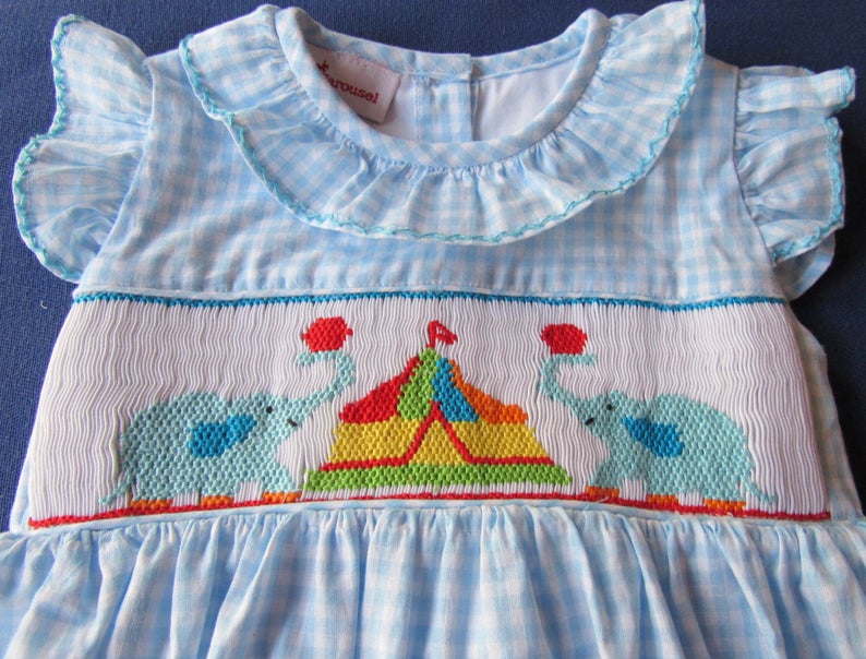 Hand smocked Birthday or summer dress