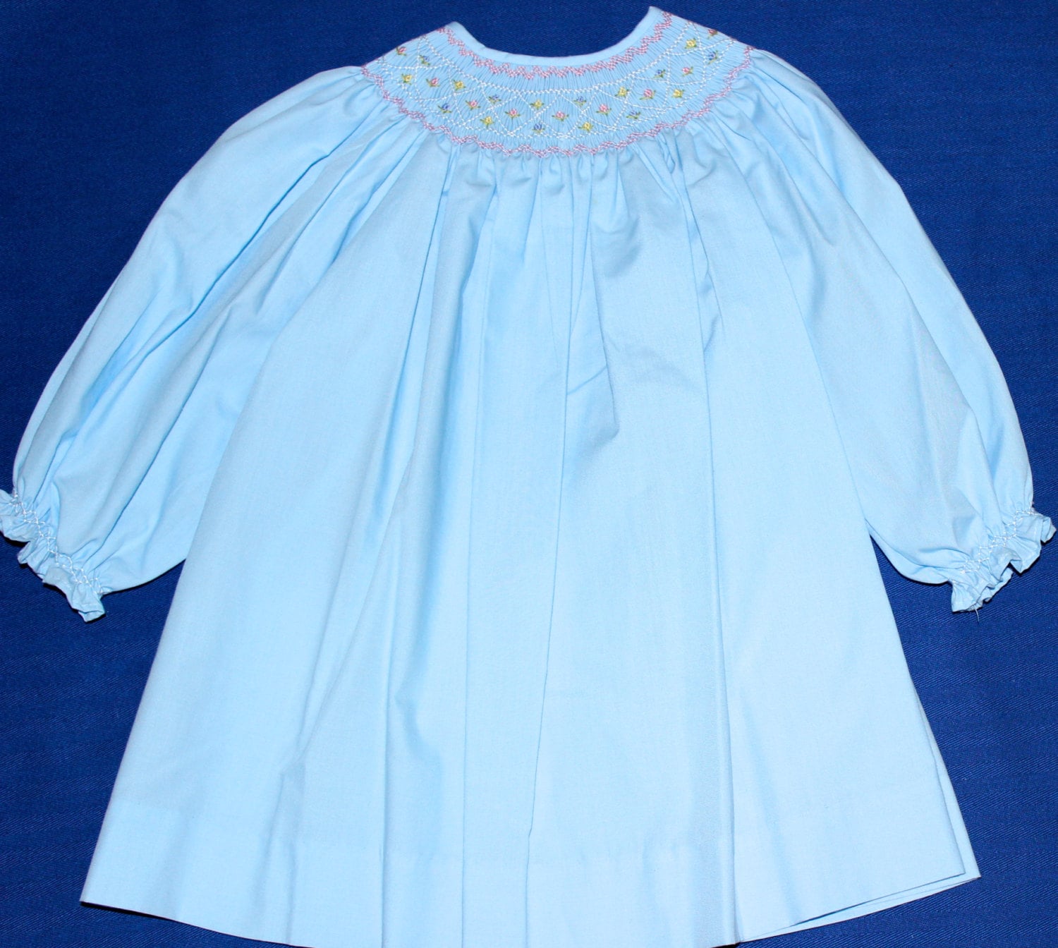 fitted lace wedding dress Happy Santa Smocked Pink Gingham Long Sleeve Bishop Dress